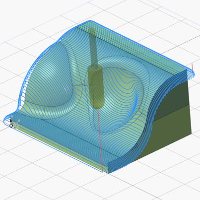 SimplexCAM 3D-Fräsen mit 3-Achsen und 2.5-Achsen